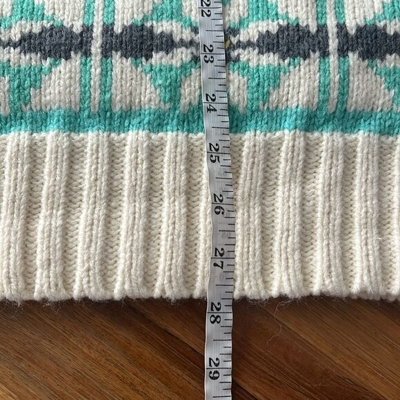 NWOT American Eagle AE Size M Oversized Fairisle Chunky Mock Neck Sweater - Picture 9 of 10